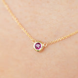 Fall into Autumn Ruby Necklace