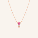 Blushing Rose Necklace - Pink Tourmaline