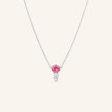 Blushing Rose Necklace - Pink Tourmaline