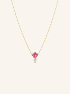 Blushing Rose Necklace - Pink Tourmaline