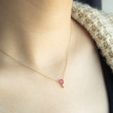 Blushing Rose Necklace - Pink Tourmaline