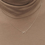 XO Hugs and Kissing Gold Necklace