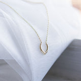 Gold Antler Necklace