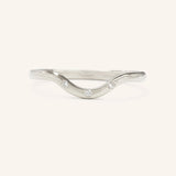 Sea Salt Three Diamond Curved Ring