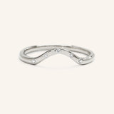 Sea Salt Five Diamond Curved Ring