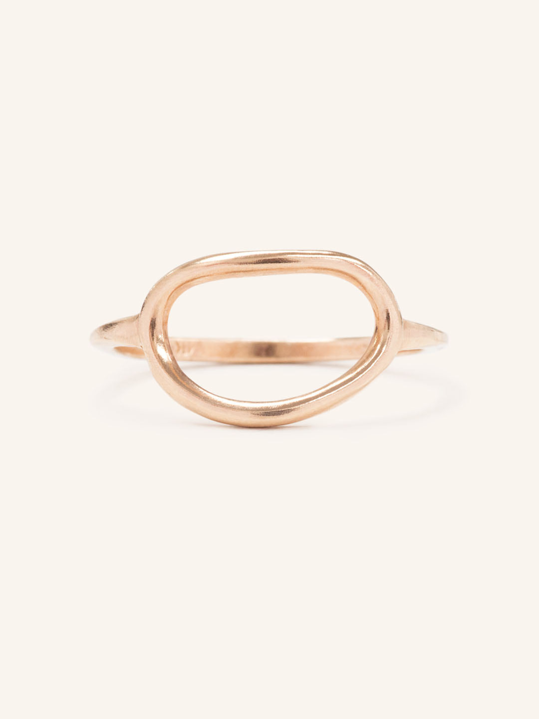 Organic Oval Open Ring