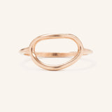 Organic Oval Open Ring