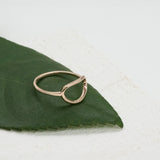 Organic Oval Open Ring