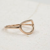 Organic Oval Open Ring