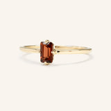 Daylily Garnet Ring