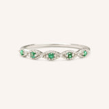 Sequin Emerald Ring