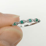 Sequin Emerald Ring