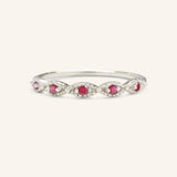 Sequin Ruby Ring