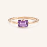 Ladys Mantle Amethyst Ring