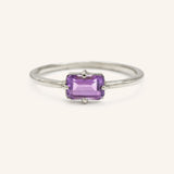Ladys Mantle Amethyst Ring