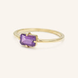 Ladys Mantle Amethyst Ring