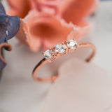 Mariposa White Sapphire Lily Ring