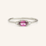 Celestia Rhodolite Garnet Diamond Ring