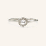 Marigold White Sapphire Ring