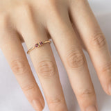 Cinnamon Spice Rhodolite Garnet Ring