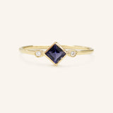 Wildflower Iolite Diamond Ring