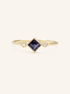 Wildflower Iolite Diamond Ring