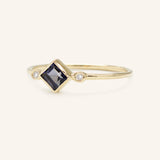 Wildflower Iolite Diamond Ring