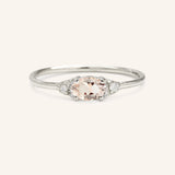 Celestia Morganite Diamond Ring