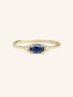 Celestia Blue Sapphire Diamond Ring