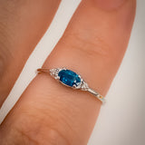 Celestia Blue Sapphire Diamond Ring