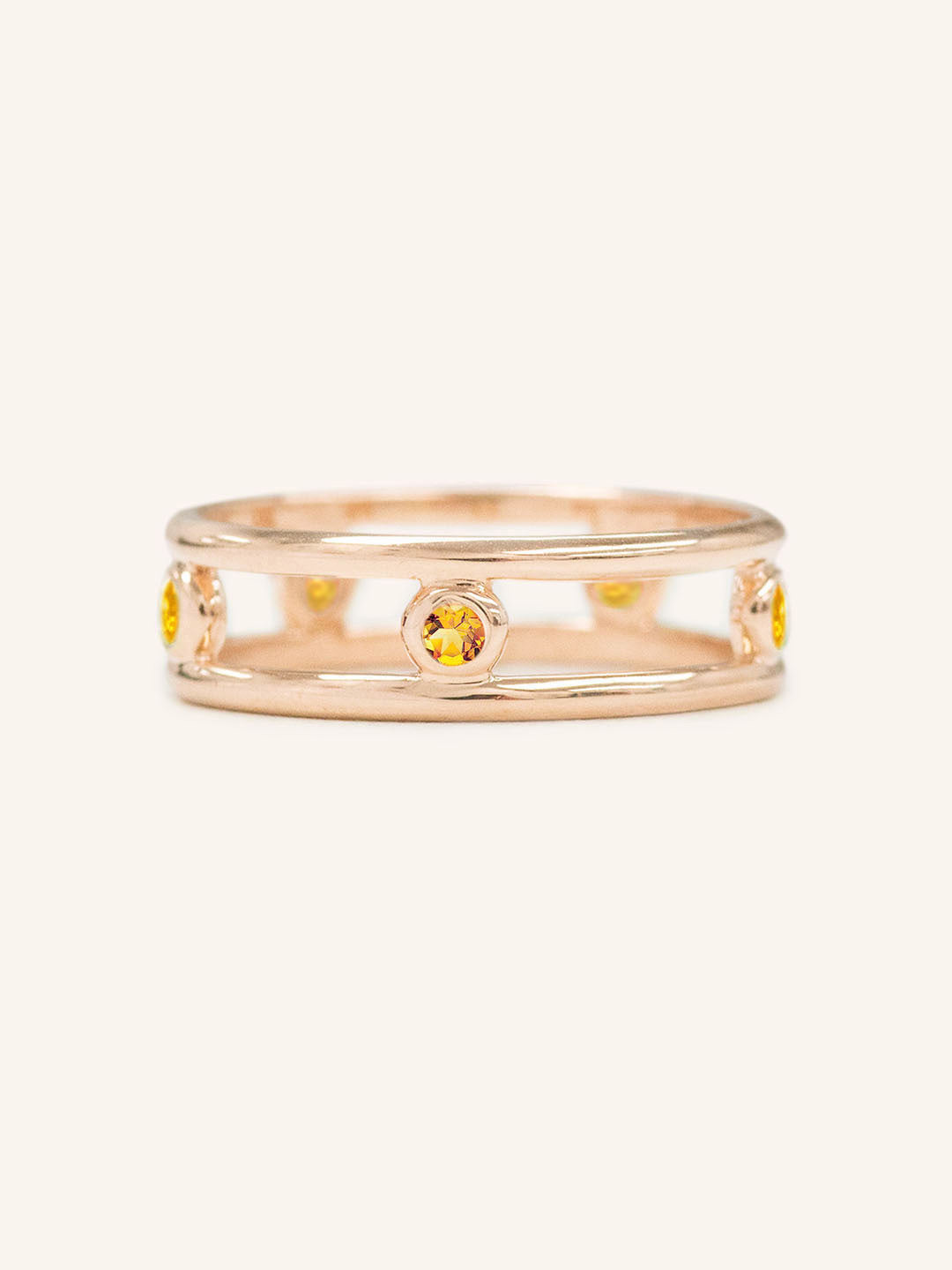 Journey By Rail Citrine Ring