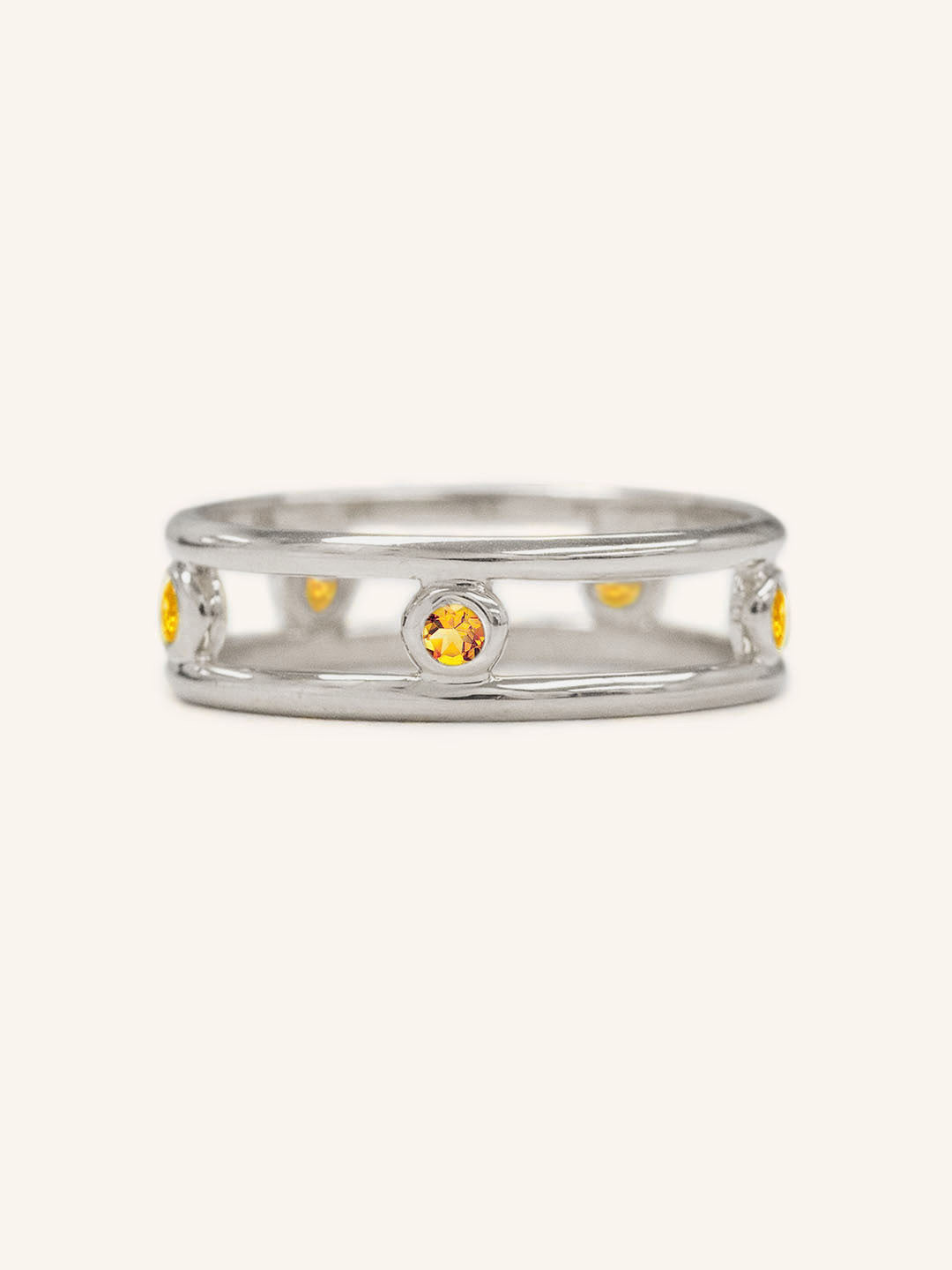 Journey By Rail Citrine Ring