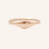 Eyelet Signet Oval Ring