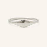 Eyelet Signet Oval Ring