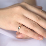 Eyelet Signet Oval Ring