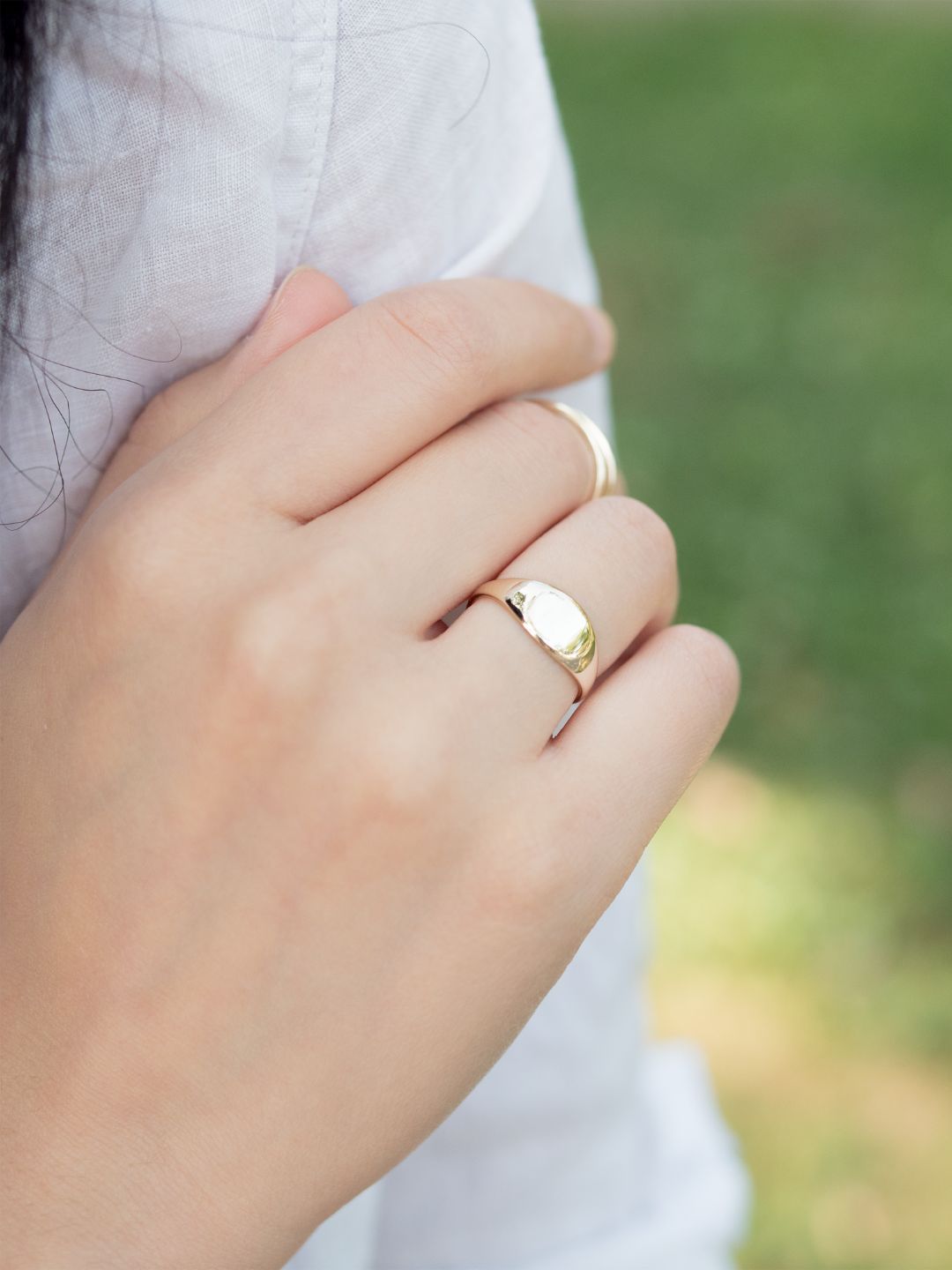 Signet Oval Ring - Main Image