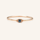 Evil Eye Blue Sapphire Ring