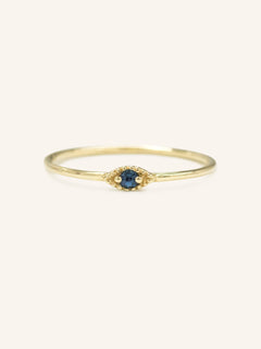 Evil Eye Blue Sapphire Ring