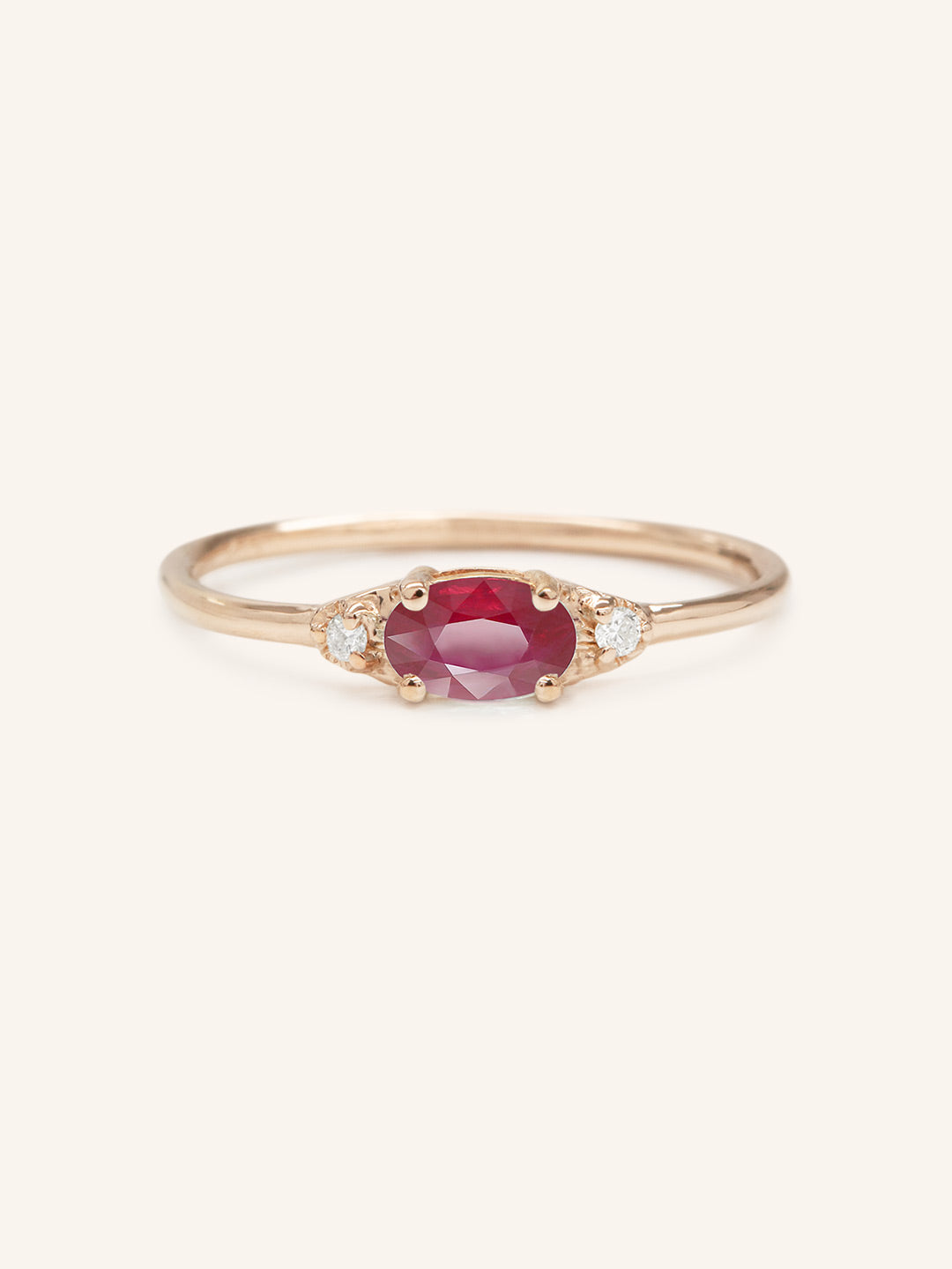 Celestia Ruby Diamond Ring