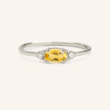 Celestia Citrine Diamond Ring