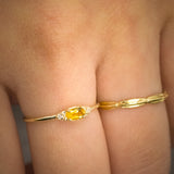 Celestia Citrine Diamond Ring