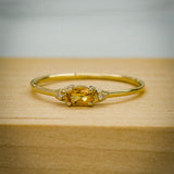 Celestia Citrine Diamond Ring