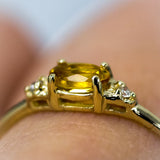 Celestia Citrine Diamond Ring