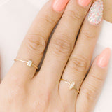 Focus Softly Diamond Baguette Ring