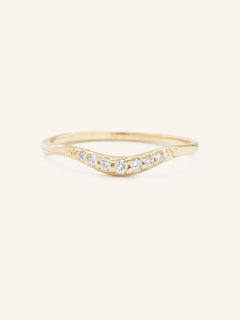 White Shade Diamond Wedding Ring