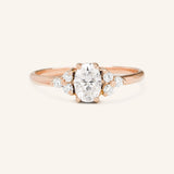 Blooms in Spring Oval Moissanite Diamond Engagement Ring