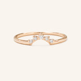 One and Only Curved Diamond Ring