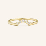 One and Only Curved Diamond Ring