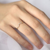 One and Only Curved Diamond Ring