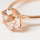 Powder Kiss Morganite Engagement Ring